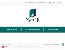 Tablet Screenshot of netce.com